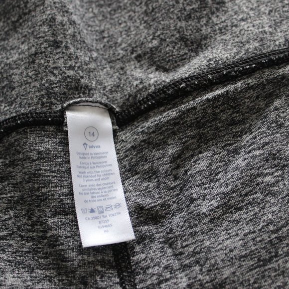 Ivivva Grey Leggings - Picture 2 of 2